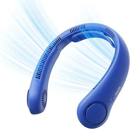 JISULIFE Portable Neck Fan Upgraded, Neckbrace Personal Hands Free, 5 Speed by LivechillStaycool