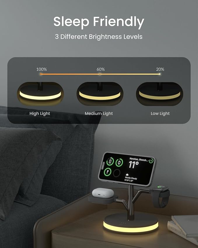 3 in 1 Charging Station for Apple Devices, Fast Charging Magsafe Charger Stand - Image 5