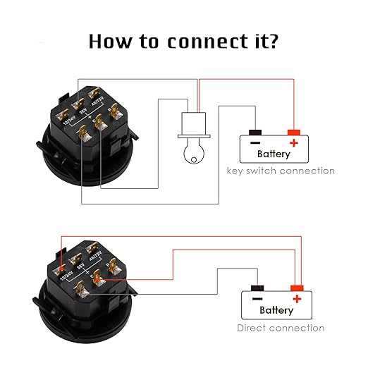 HonorMeet 12V/24V 36V 48V/72V Golf Cart Battery Meter, Lead Acid Battery Level - Image 4
