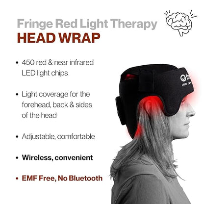 Fringe Red Light Therapy Wrap for Head & Hair, Both Red Light 660nm and - Image 2