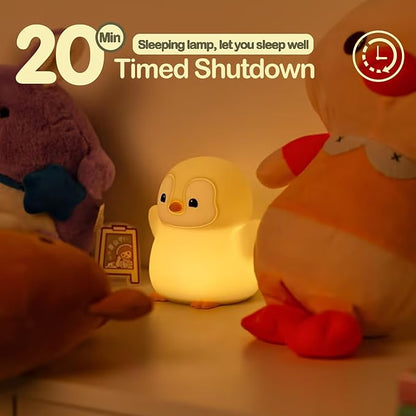 ATSUI Happy Penguin Night Light, LED Squishy Novelty Animal Lamp, Food Grade - Image 4
