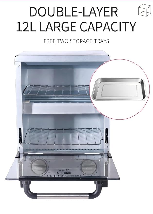 Sterilizer for Nail Tools, 12L Multifunctional High Temperature Cleaning Dry - Image 7