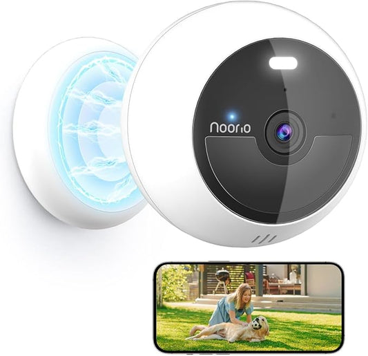 Noorio Security Cameras Wireless Magnetic, 2K Indoor Outdoor Camera by Noorio