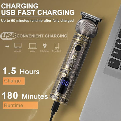 Scttomon Beard Trimmer Kit Professional Hair Clipper Zero Gapped T-Blade - Image 7