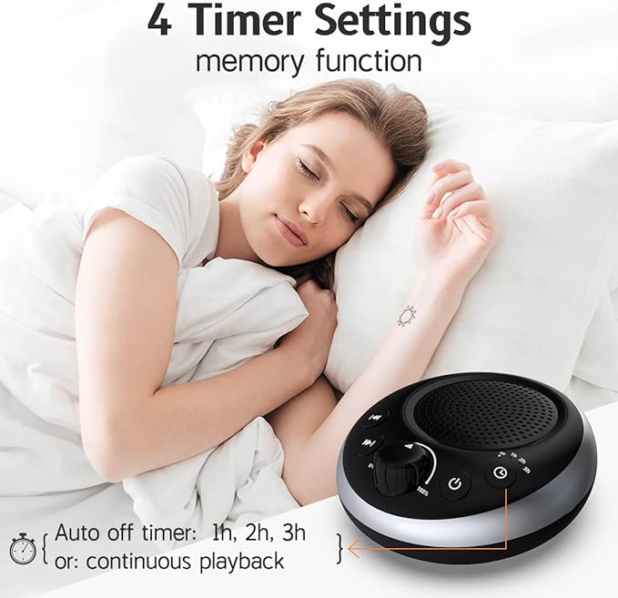 Rechargeable Portable Brown Noise Machine 2000mAH Large Battery Sound White - Image 5