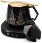 Coffee Mug Warmer & Unique Marbling Mug Set, Smart Heated Electric Cup Warmer by SmartTool%E2%80%A2BetterLife