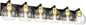 METWET Bathroom Light Fixtures, 6-Light Black and Gold Bathroom Vanity Light by Metwet