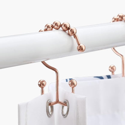 Shower Curtain Hooks, Goowin Shower Curtain Rings, Stainless Steel Shower - Image 6