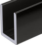 Brixwell SDCD38GM-CCP4 Gun Metal 3/8" Fixed Panel Shower Door Deep U-Channel by Brixwell
