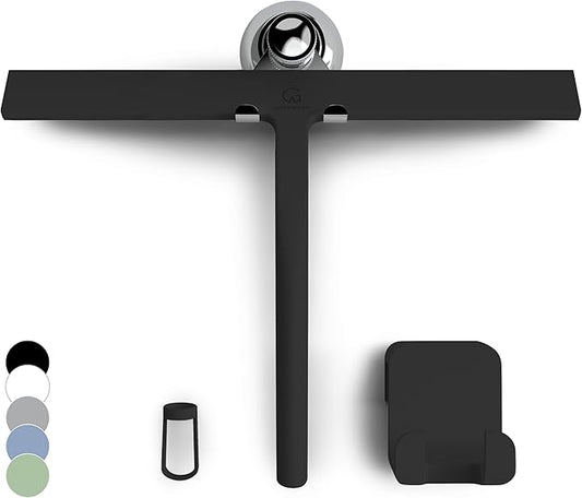 GÜTEWERK Shower Squeegee for Glass Doors, Silicone Window Squeegee, Bathroom by G%C3%9CTEWERK