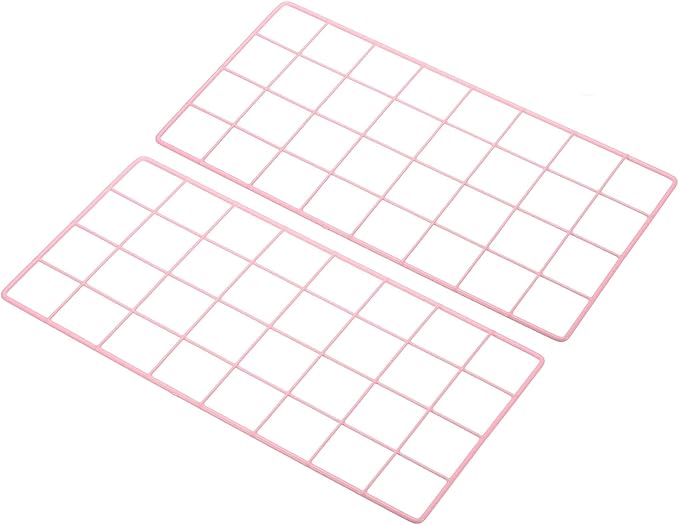 PATIKIL 16"x8" Wire Grid Panel, 2 Pack Board Photo Pictures Memo Display Grid by PATIKIL