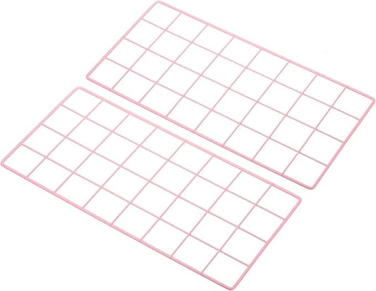 PATIKIL 16"x8" Wire Grid Panel, 2 Pack Board Photo Pictures Memo Display Grid by PATIKIL
