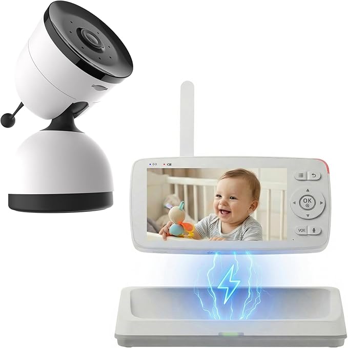 Smart Baby Monitor with 1080P Camera, Night Vision, 2-Way Audio & Cry Detection by Unknown