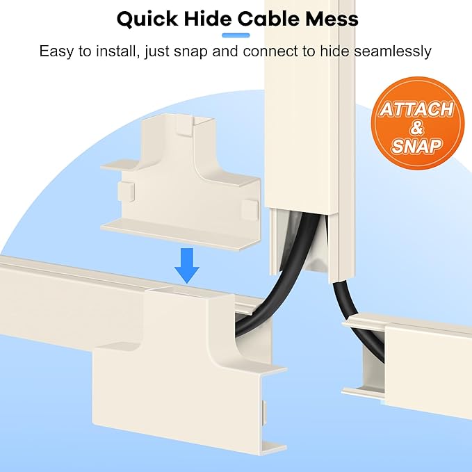 126in Cord Hider Kit, ZhiYo Wire Hiders - Image 5