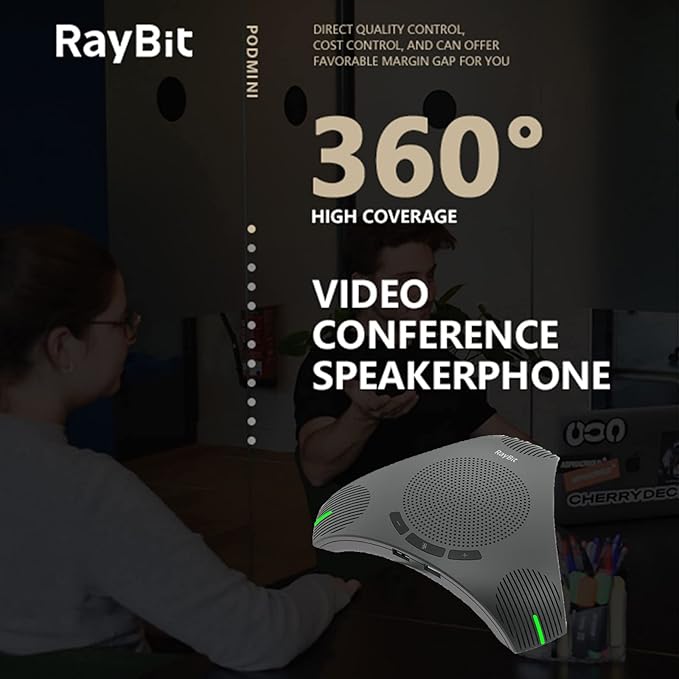 USB Speakerphone with Dual Hub - Image 8