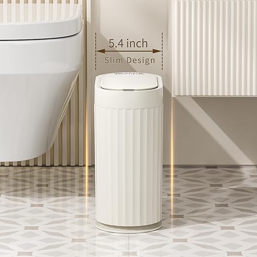 MRBIN Small Trash Can for Bathroom, Automatic Touch Less Garbage Bin - Image 3
