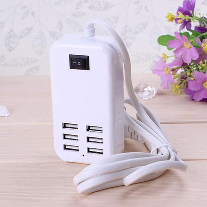 6 Ports USB Charger Hub Desktop US Plug AC Power Wall Travel Charging Adapter - Image 4