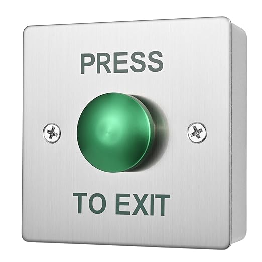 Push to Exit Button for Door Access Control Big Press Button Waterproof by YUANWIN