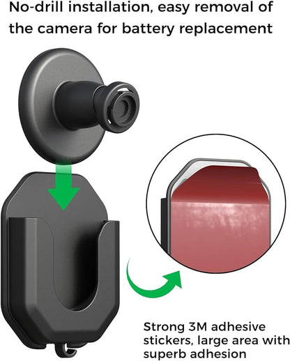 3 Pack Blink Camera No Drill No Screws Wall Mount Bracket - Image 3