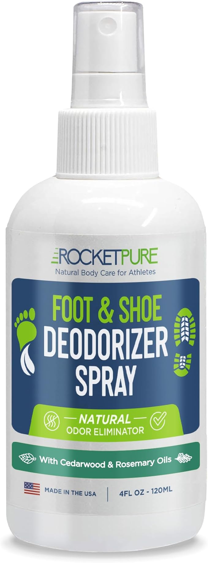 Rocket Pure Natural Foot & Shoe Deodorizer Spray by RocketPure