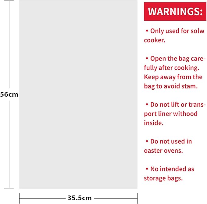 20 Count Disposable Slow Cooker Liners and Cooking Bags | Extra Large Size Fits - Image 3