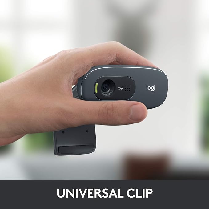 Logitech C270 HD Webcam, Widescreen HD Video Calling, Light Correction - Image 5