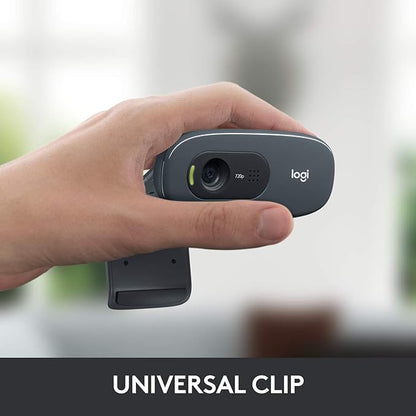 Logitech C270 HD Webcam, Widescreen HD Video Calling, Light Correction - Image 5