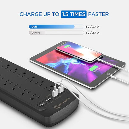 Witeem Surge Protector Power Strip - Image 3