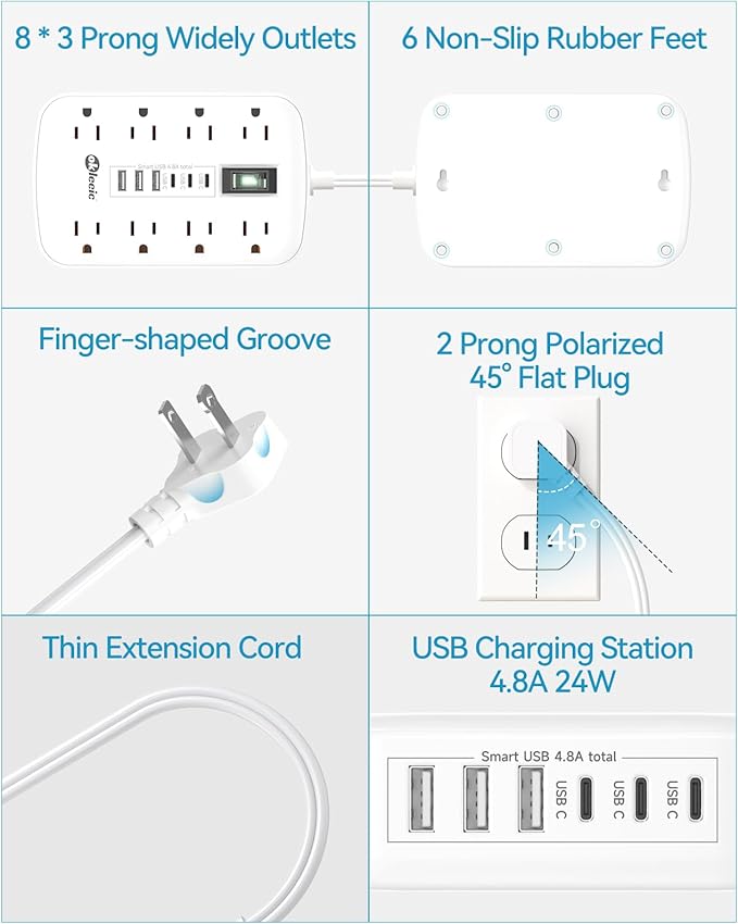 Short Extension Cord 1 ft - Image 7
