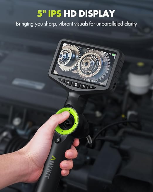 Anykit 360° Articulated Engine Endoscope, Aviation Hole Sight - Image 4
