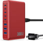 USB C Charger 300W USB C Charger Block, 8-Ports GaN IV Fast Charging Station Hub by GKUTW