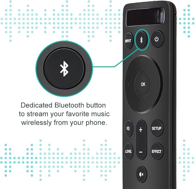 for Vizio Soundbars Bluetooth Backlit Display Remote Controller - Image 2