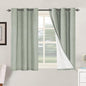 H.VERSAILTEX Primitive Linen Curtains 100% Blackout Curtain Drapes Burlap by HVERSAILTEX