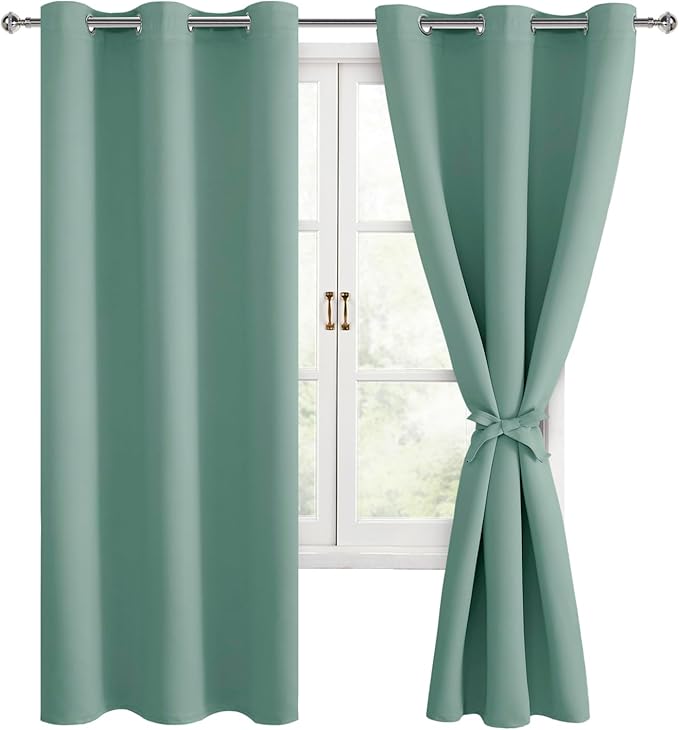 Hiasan Blackout Curtains for Bedroom, 42 x 63 Inches Length - Image 7