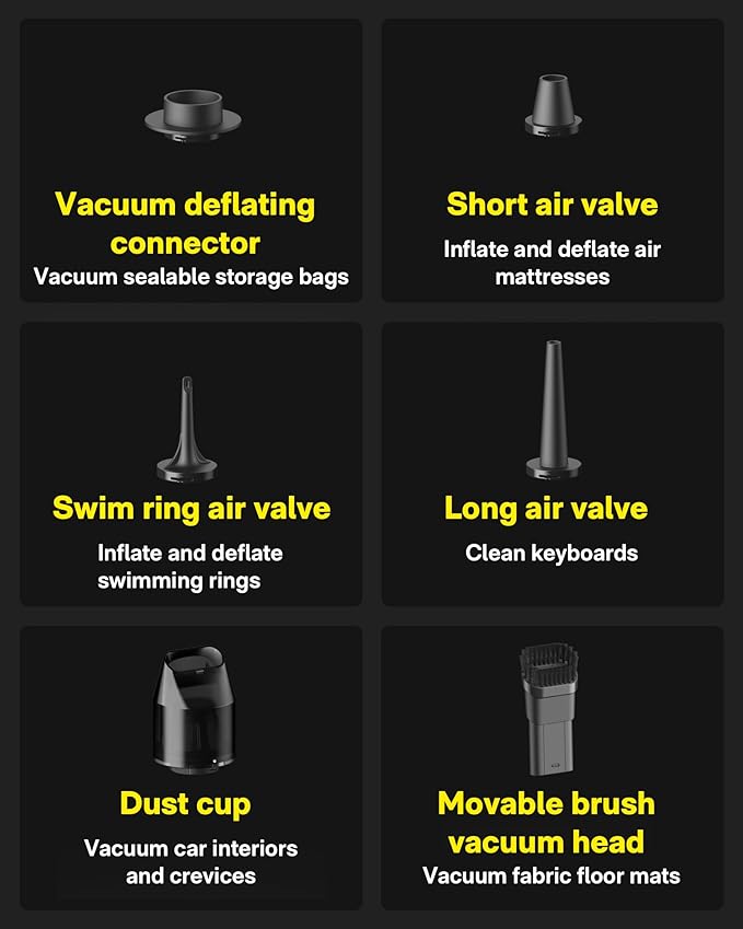 HOTO Handheld Vacuum Cleaner Cordless, Desk Vacuum Cleaner Compressed Electric - Image 9
