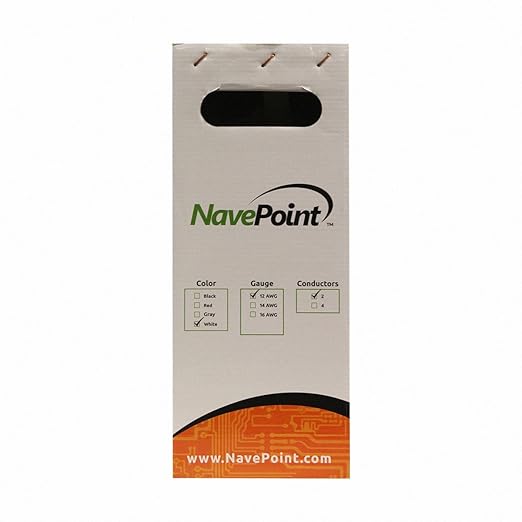 NavePoint 250ft in Wall Audio Speaker Cable Wire CL2 12/2 AWG Gauge 2 Conductor - Image 2