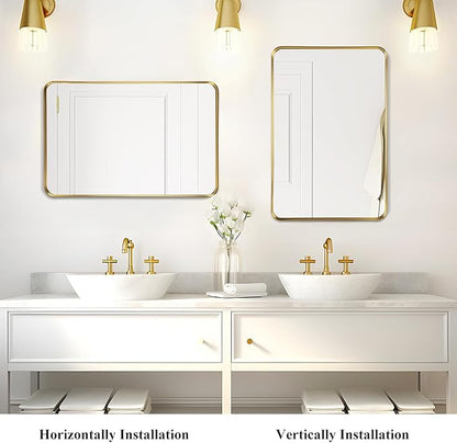 Fabuday Gold Bathroom Mirror - Image 5