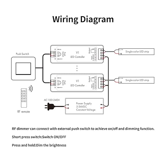 Dimmer Switch with Remote Magnetic Wall-Mounted RF Wireless Control Sensitive - Image 3