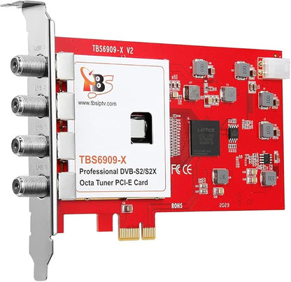 TBS6909X DVB-S/ S2/ S2X 8 Tuner PCI Express Digital Satellite TV Card - Image 2