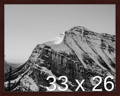 Frame It Easy 33 x 26 Merlot Wood Frame by FrameItEasy