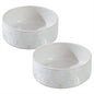 Ceramic 5.1inch Set of 2 Dog and Cat Bowls by Havniva