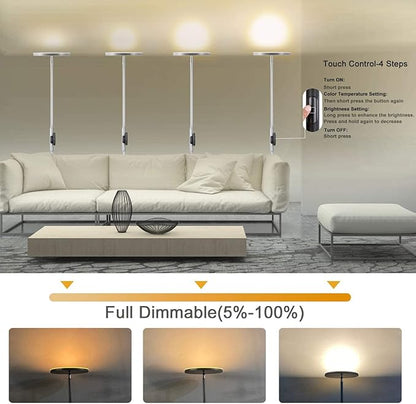 JOOFO Floor Lamp, 30W/2400LM Sky LED Modern Torchiere 3 Color Temperatures - Image 2
