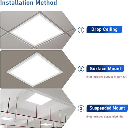 CycevSun 2x2 LED Drop Ceiling Lights Flat Panel Fixture, 0-10V Dimmable - Image 6