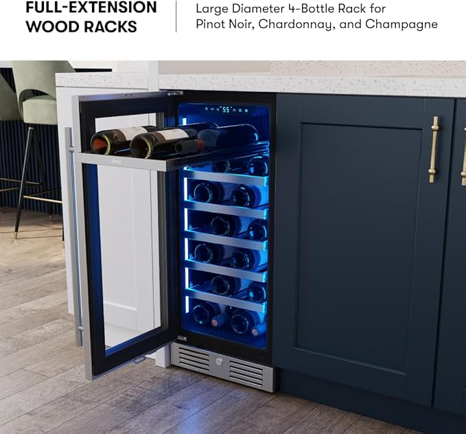 Zephyr Presrv 15 Inch Wine Fridge Single Zone Under Counter - Image 5