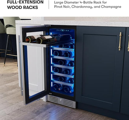 Zephyr Presrv 15 Inch Wine Fridge Single Zone Under Counter - Image 5
