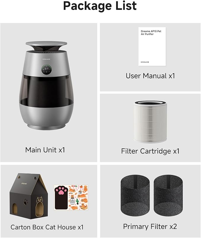 ‌Dreame Pet Air Purifier, Cleans 5, 386 ft² in One Hour, 346 ft² - Image 9
