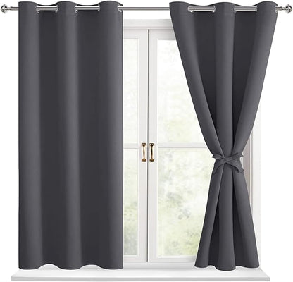 Hiasan Short Blackout Curtains for Bedroom by Hiasan
