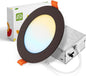 ASD 1 Pack LED Recessed Lighting 4 Inch 12W, 5 CCT 2700K-5000K CRI90+, IC Rated by ASDLightingCorporation