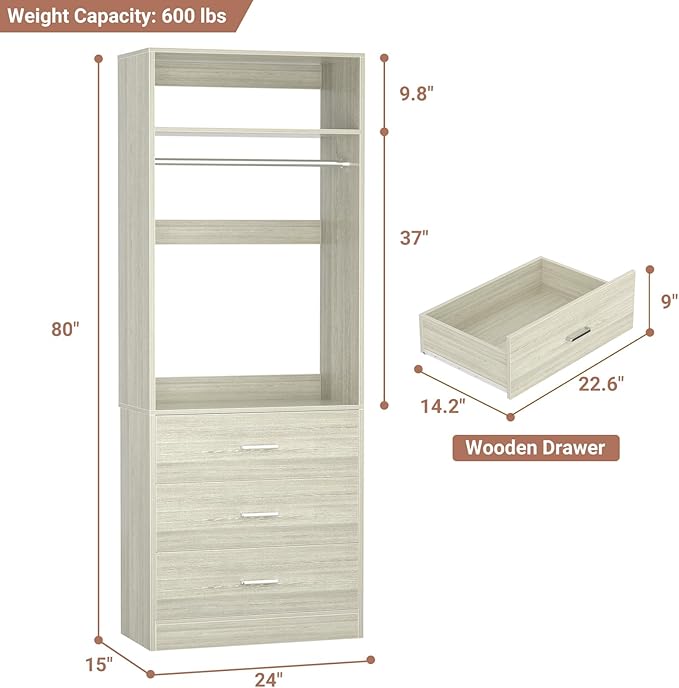 Freestanding 2FT Closet System - Image 7