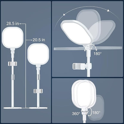 Lighting for Video Calls, 30 Light Modes Video Conference Light, Desk Ring Light - Image 5